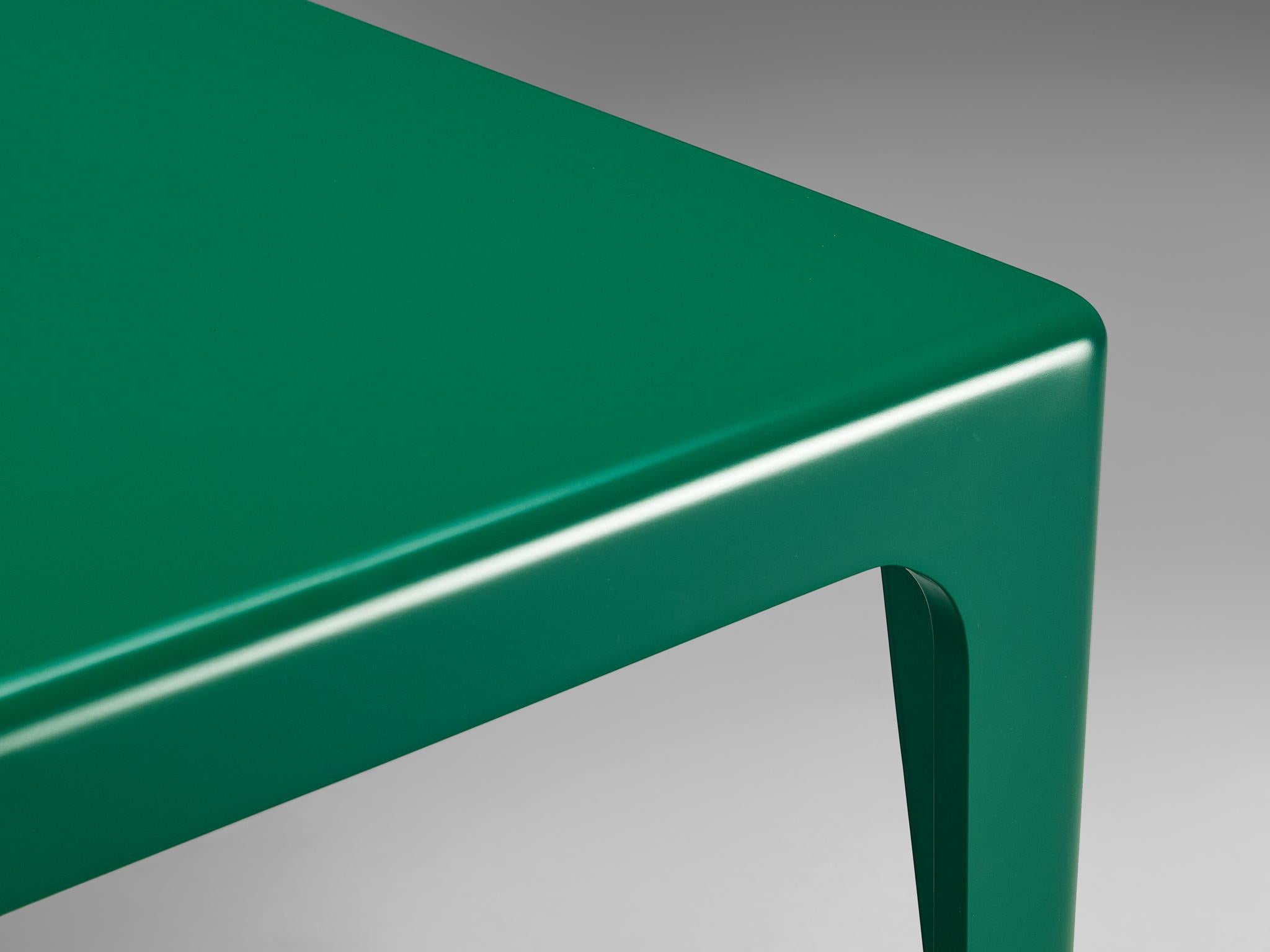 German Horn Collection Post-Modern Dining Table Green Polyurethane Plastic 1970s For Sale