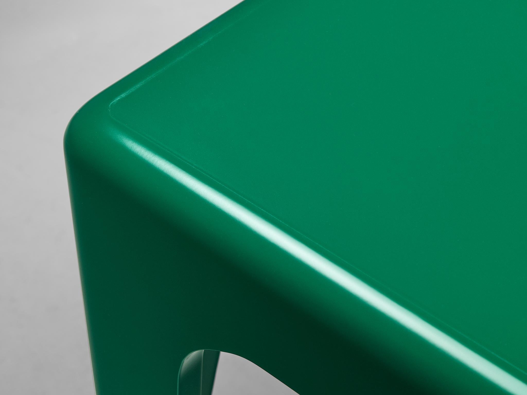 Late 20th Century Horn Collection Post-Modern Dining Table Green Polyurethane Plastic 1970s For Sale