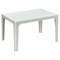 Horn Collection Post-Modern Dining Table White Polyurethane Plastic 1970s