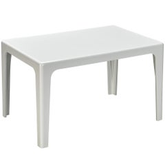 Horn Collection Post-Modern Dining Table White Polyurethane Plastic 1970s