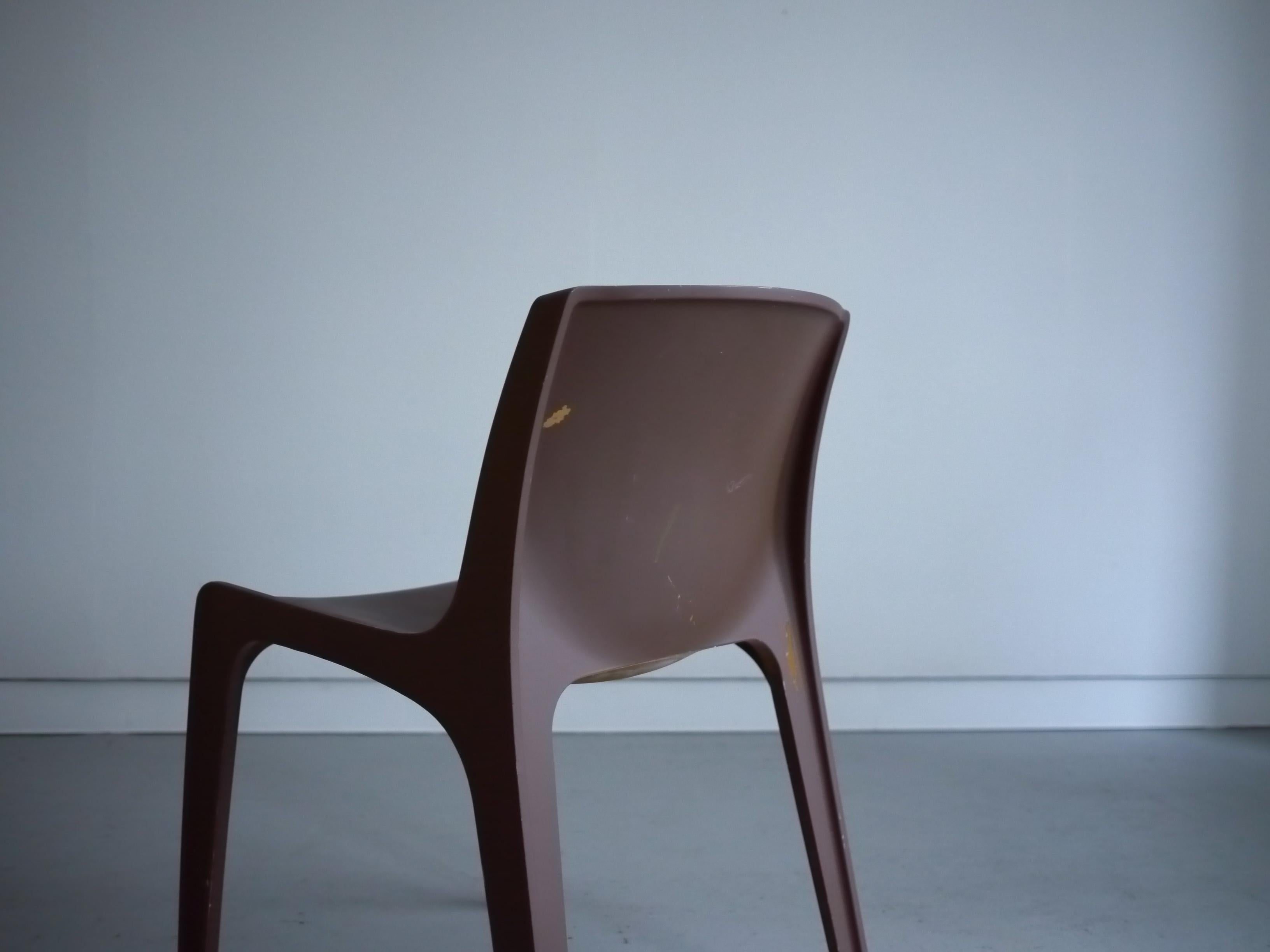 Lacquered Horn Collection Side Chair For Sale