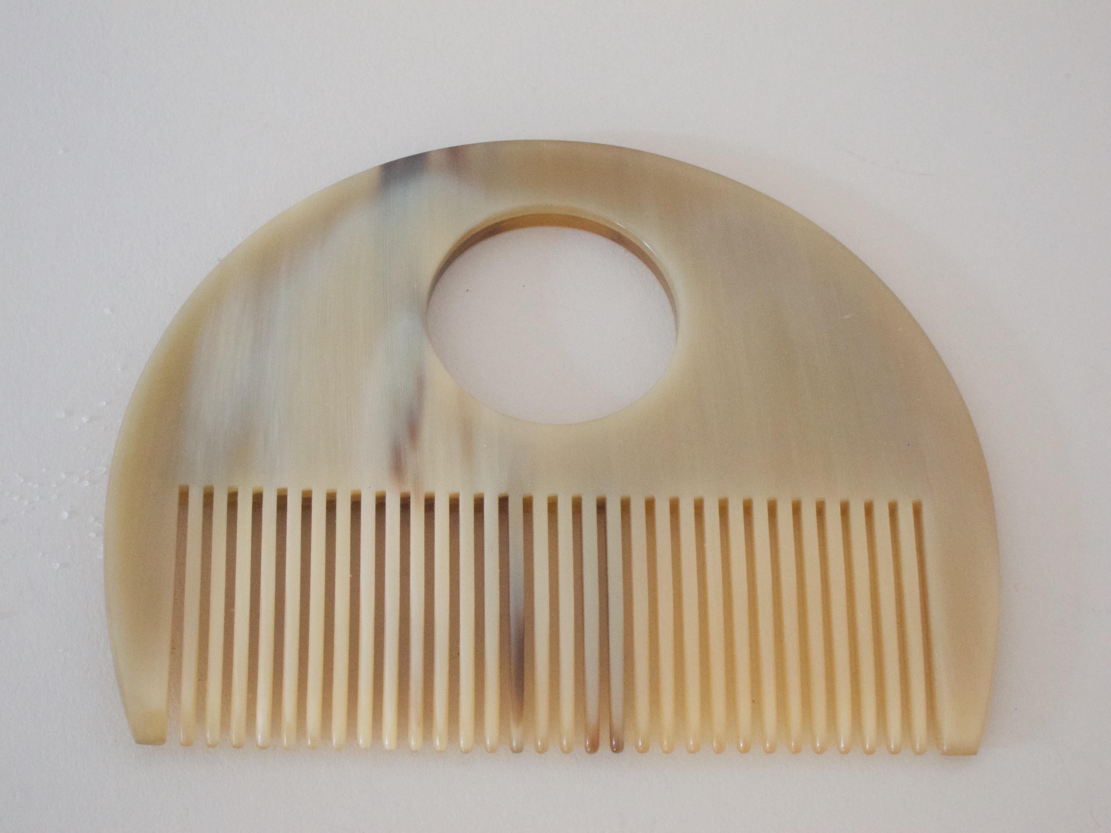 Mid-Century Modern Horn Comb by Carl Auböck For Sale