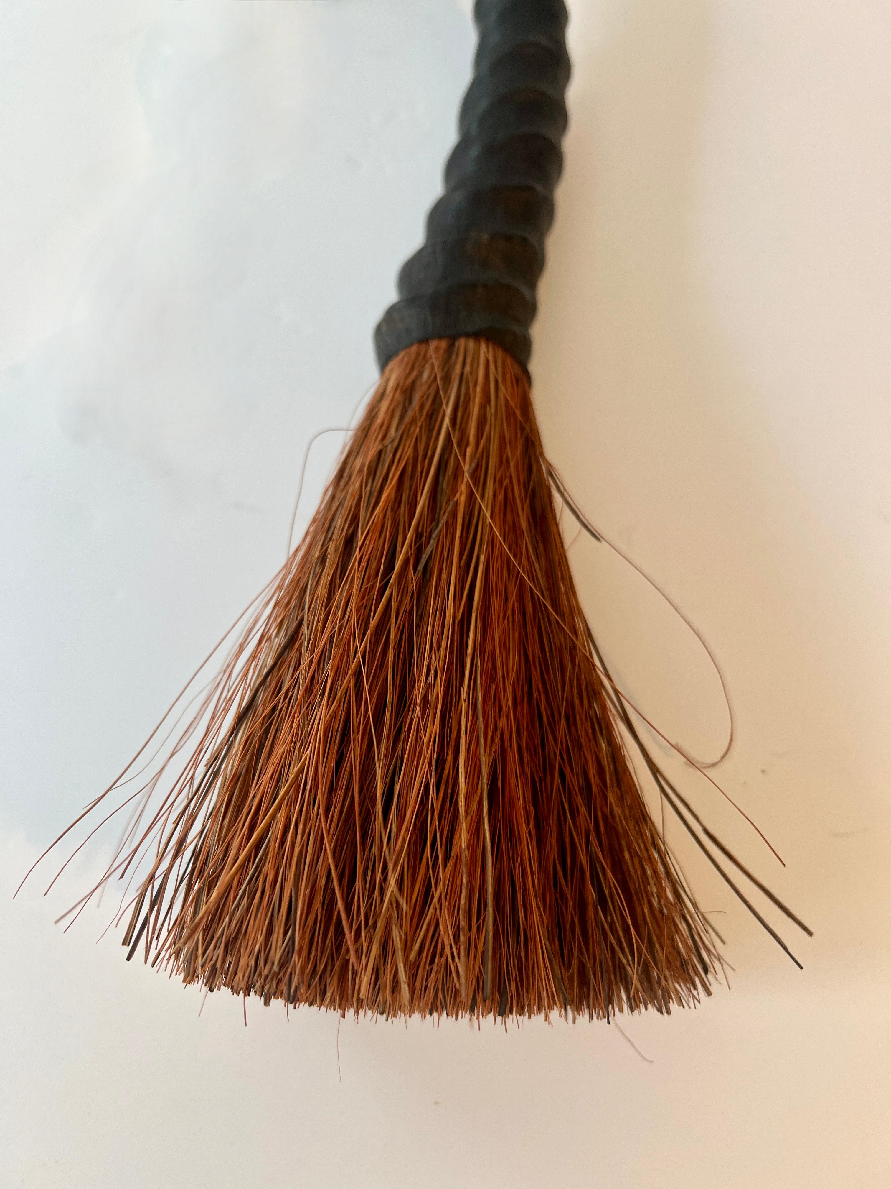 Hand-Crafted Horn Handle Whisk  Broom or Decorative Piece For Sale