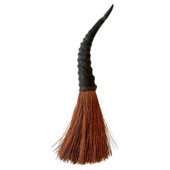 Horn Handle Whisk  Broom or Decorative Piece
