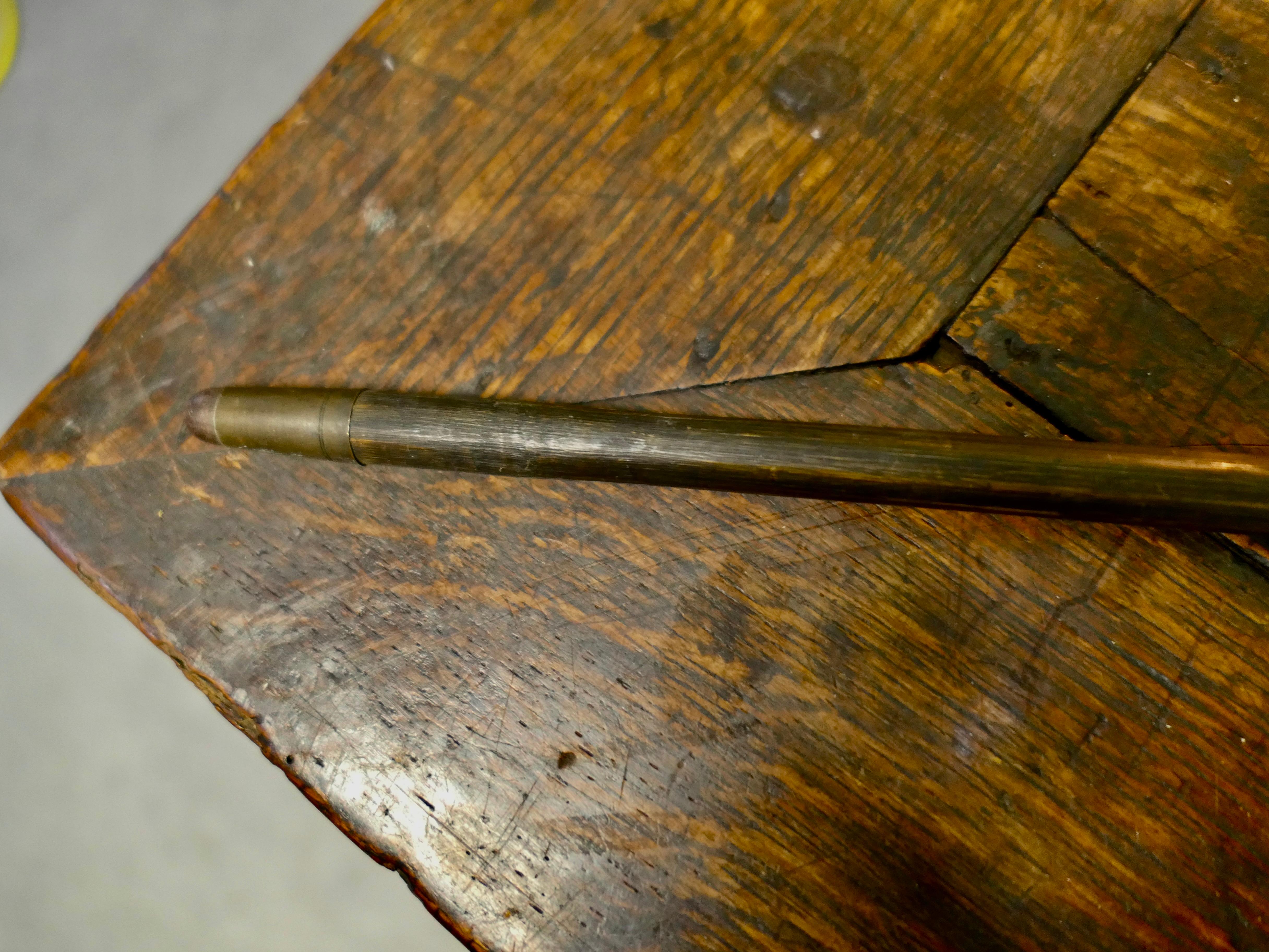 Bastón espada de caña de bambú con mango de cuerno   Una bonita pieza Acero en venta