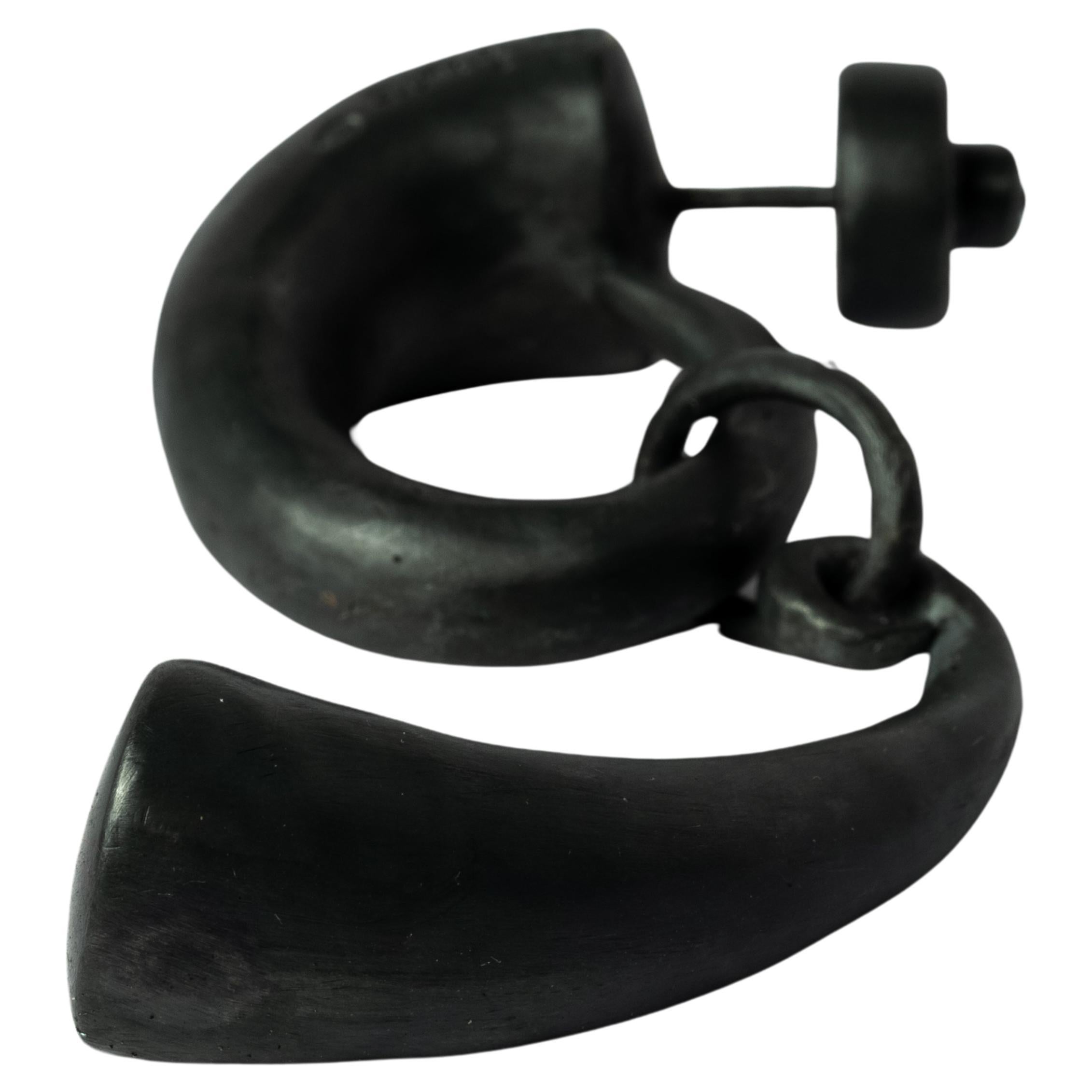 Horn Pendant Earring (KA) For Sale