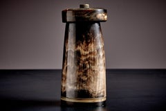 Macinapepe in Horn con dettagli in ottone di Werkstätte Carl Auböck Austria, anni '60