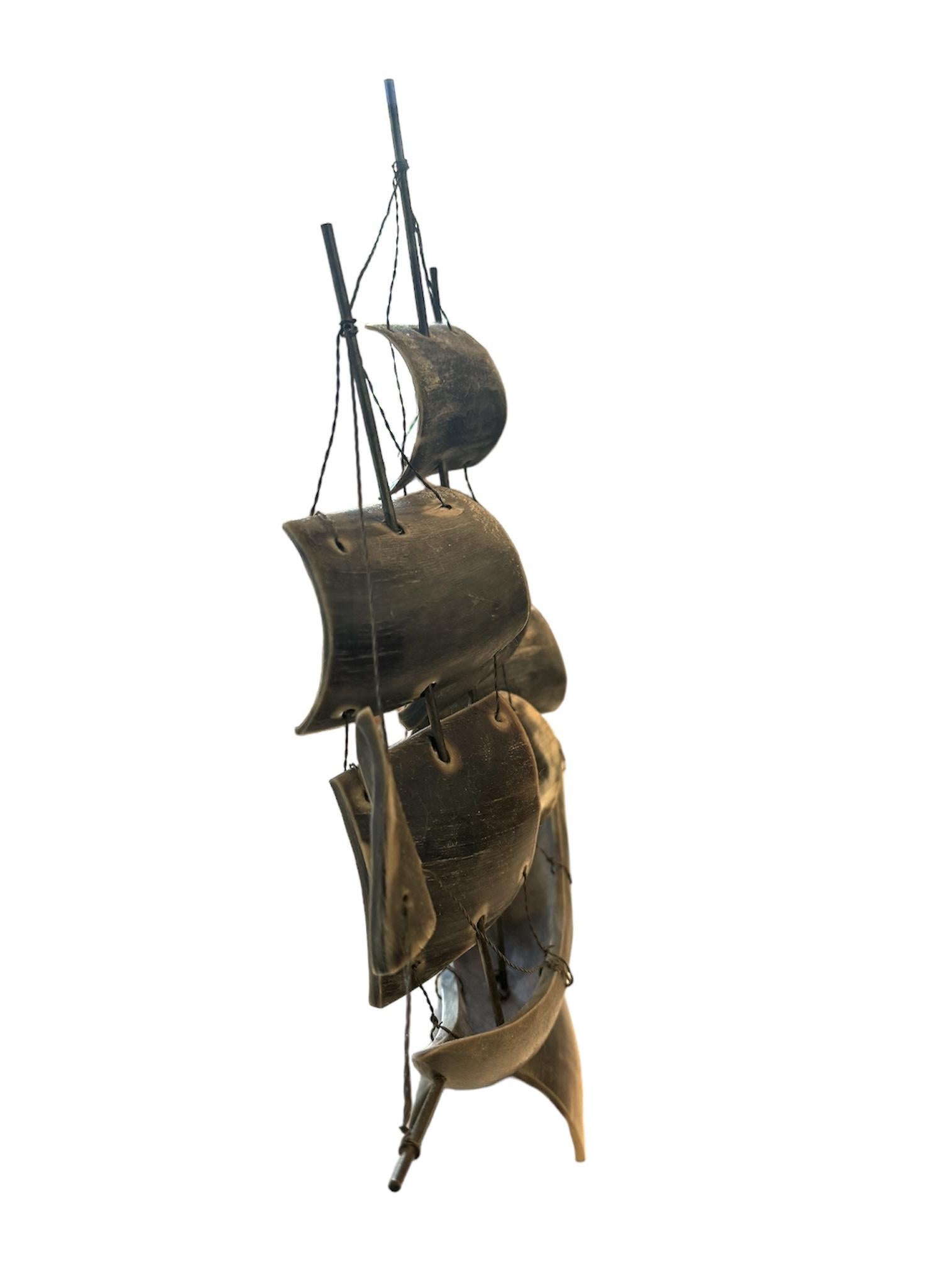 Horn Segelboot Figur  im Zustand „Gut“ im Angebot in Scottsdale, AZ