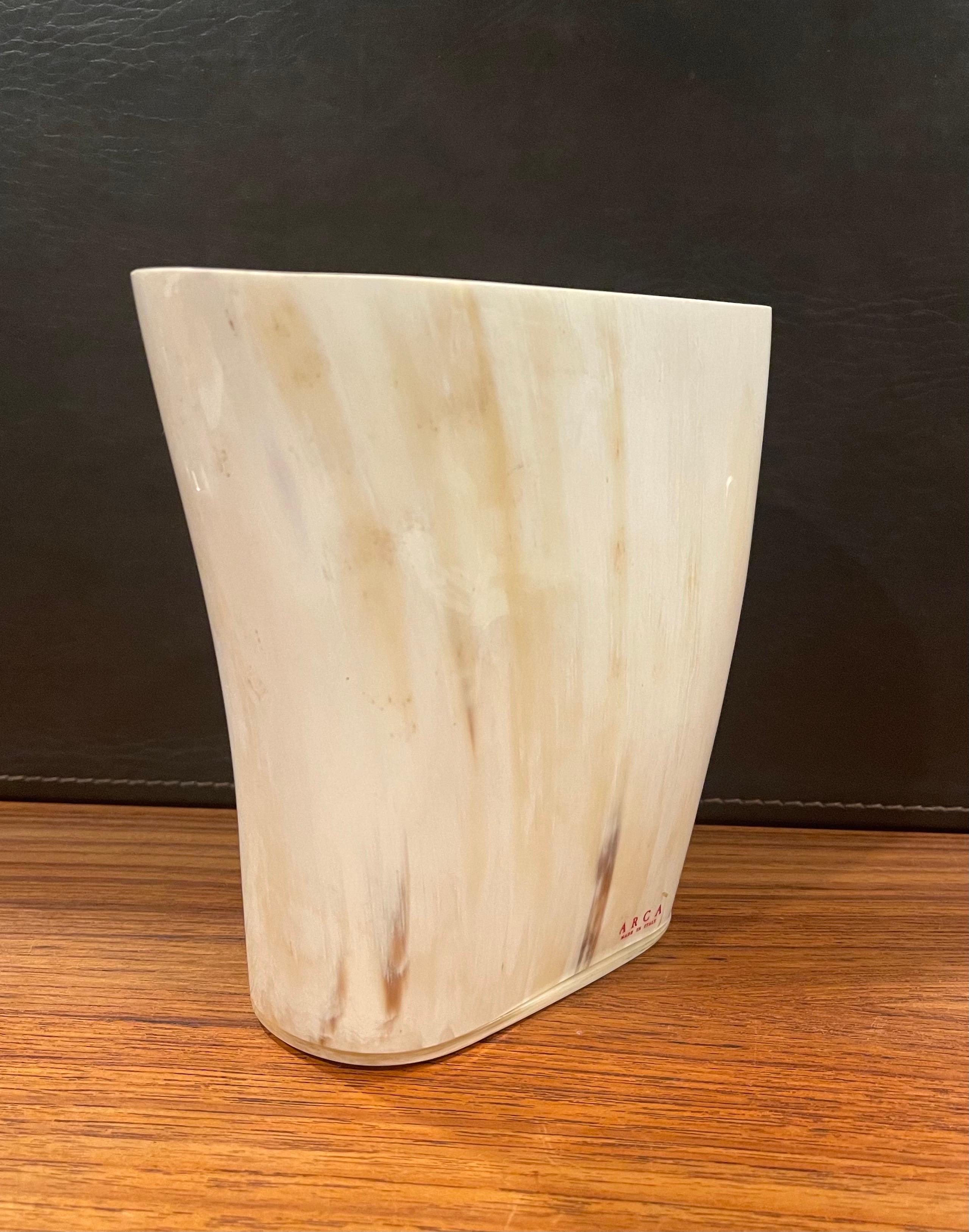 Contemporary Horn Vase by Arcahorn of Italy For Sale