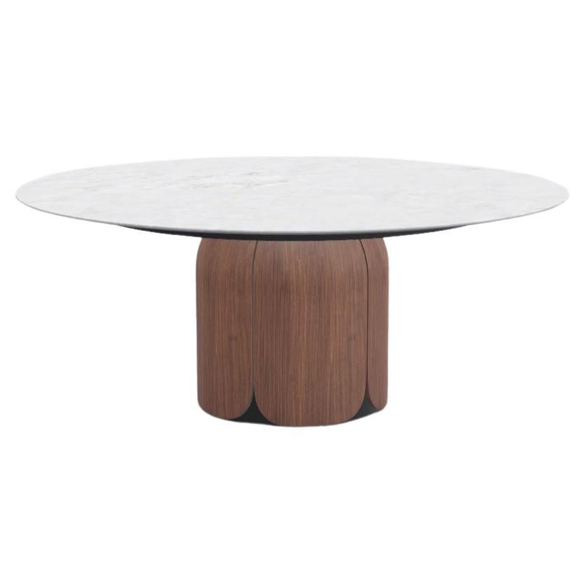 Hornbeam Natur Bianco Namibia Bloom Dining Table by Milla & Milli For Sale