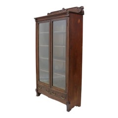 Bibliothèque en chêne à 2 portes et 2 tiroirs inspirée des Arts & Crafts de Horner c1920