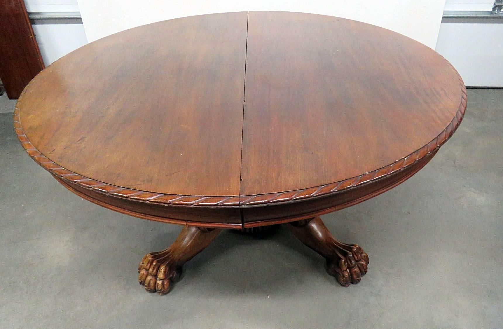 Horner style griffin dining table with 4- 12