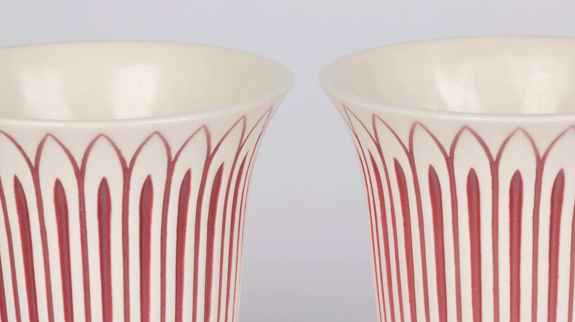 Hornsea Studio Craft Mid-Century Pair Westminster Ceramic Vases For Sale 7