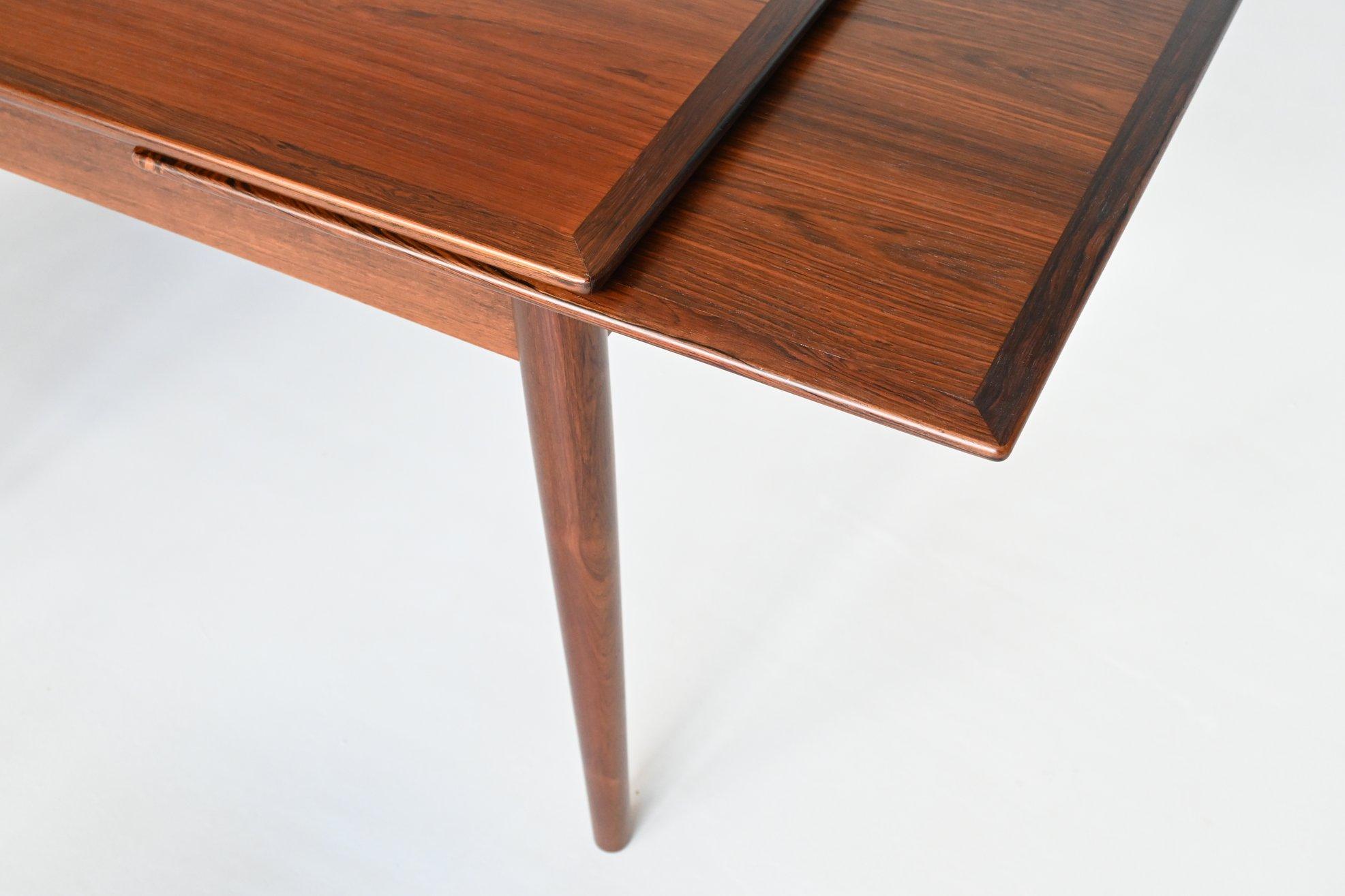 Hornslet Mobelfabrik Rosewood Dining Table, Denmark, 1960 5