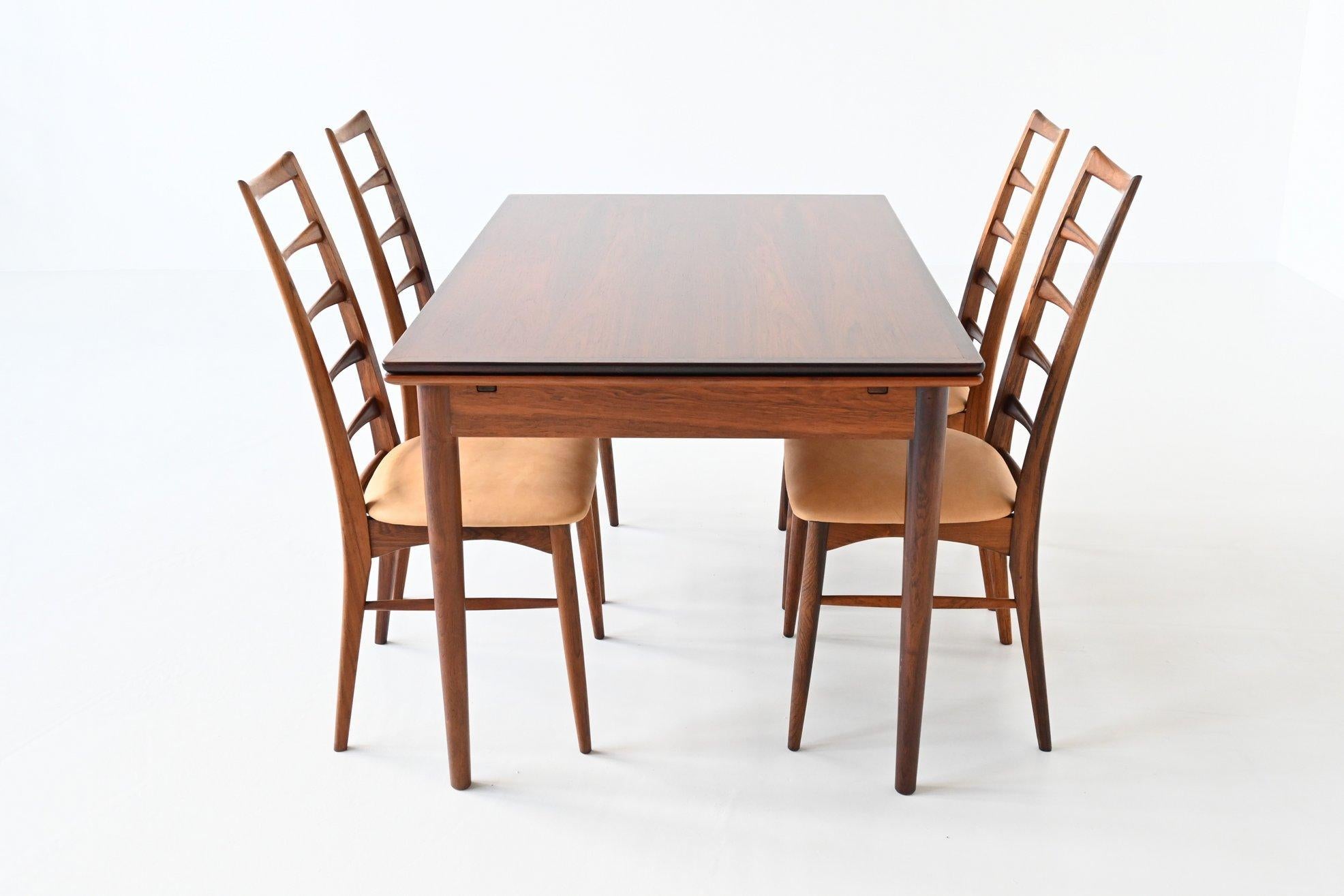 Hornslet Mobelfabrik Rosewood Dining Table, Denmark, 1960 7