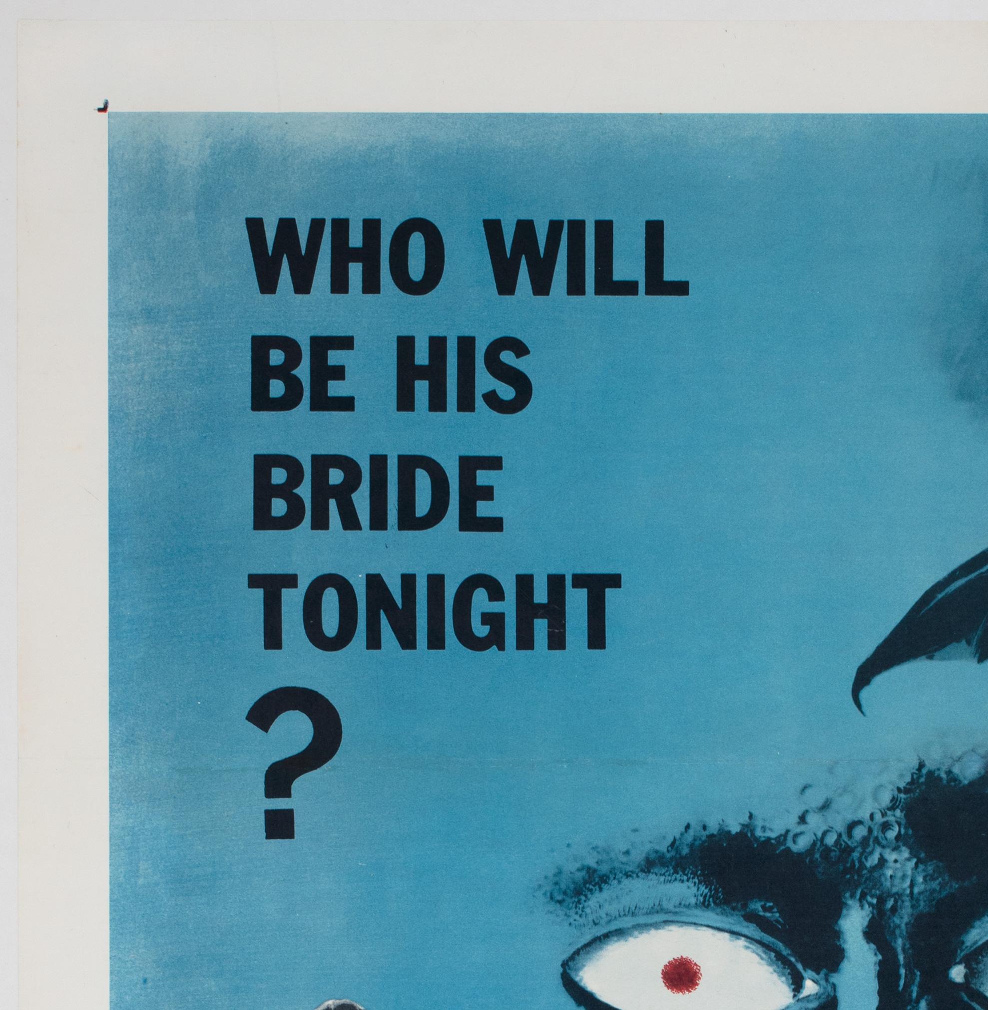 American Horror of Dracula 1958 US 1 Sheet Blue Style Film Poster, Joseph Smith For Sale