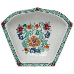 Hors D'Oeuvre Dish, Chinese Decoration, Bow Porcelain Factory, circa 1750