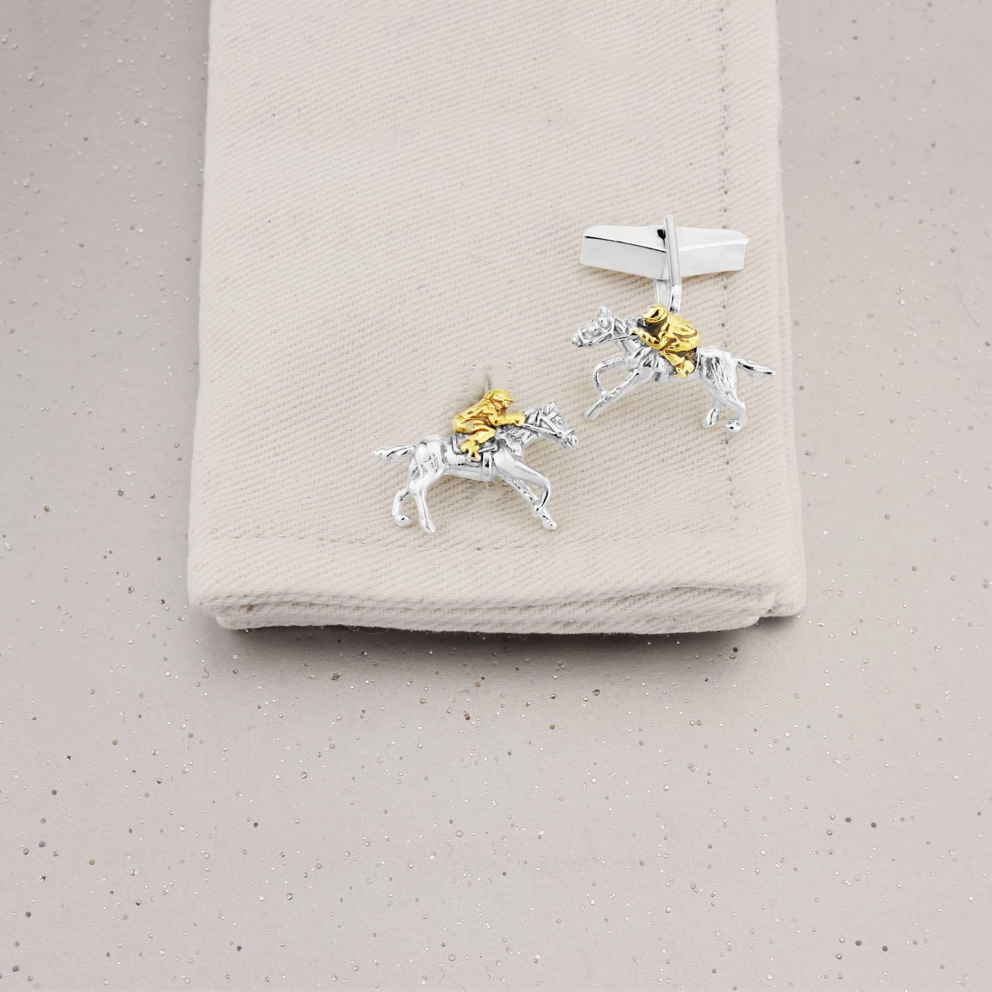 horse cufflinks