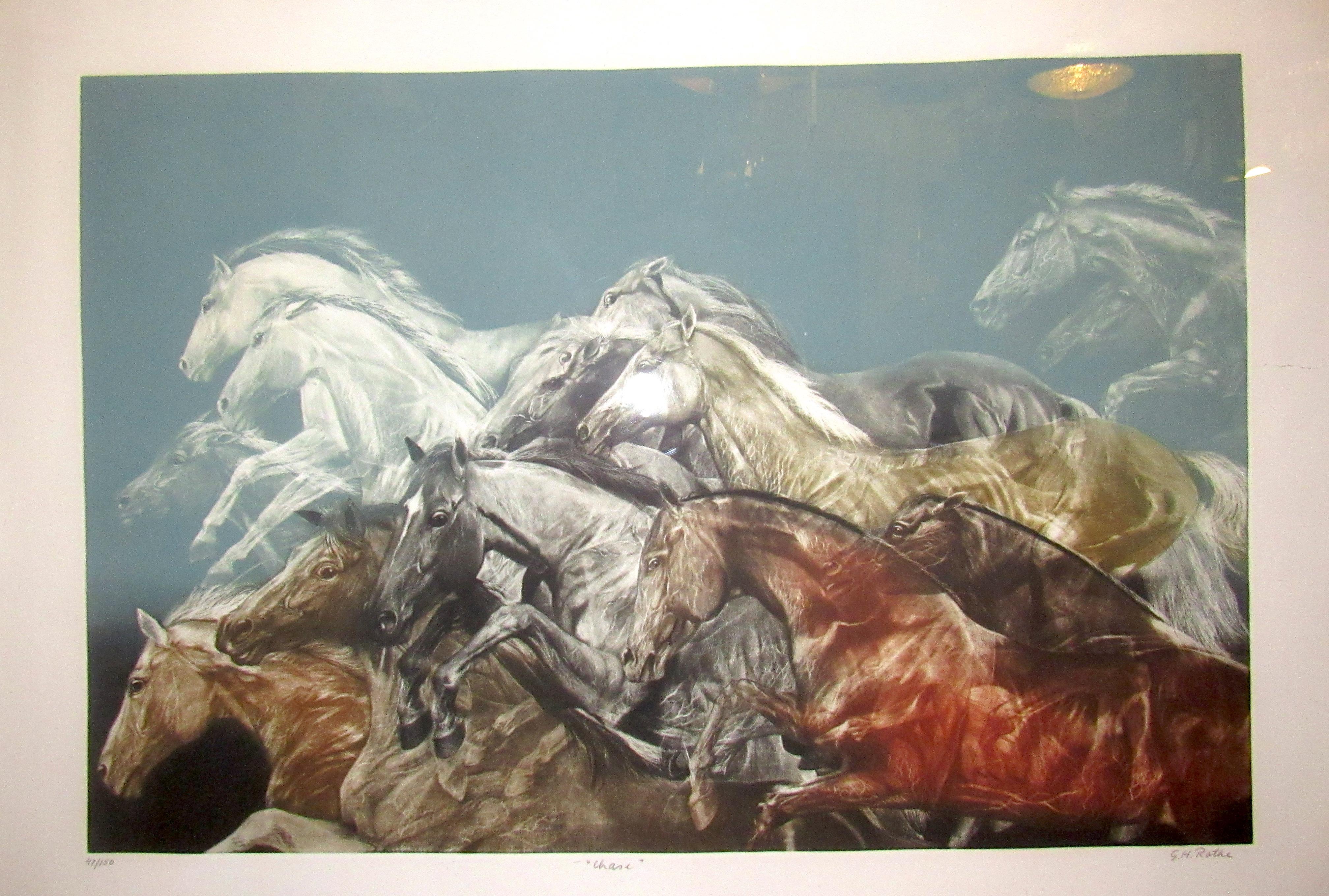 Mid-Century Modern Horse Art Print 
