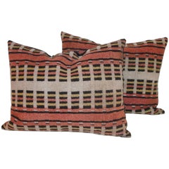Horse Blanket 19th Century Pillows, Pair