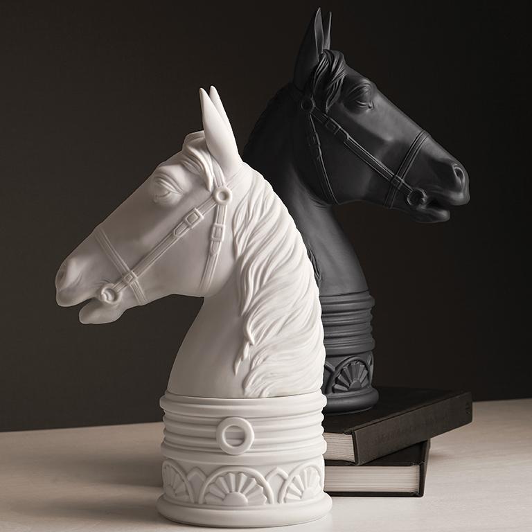 Revered throughout the Han dynasty for its majestic strength, the horse remains an enduring symbol of grace and nobility. Our decorative horses, handcrafted in fine porcelain, are a sculptural tribute to this most commanding of animals.

Presented