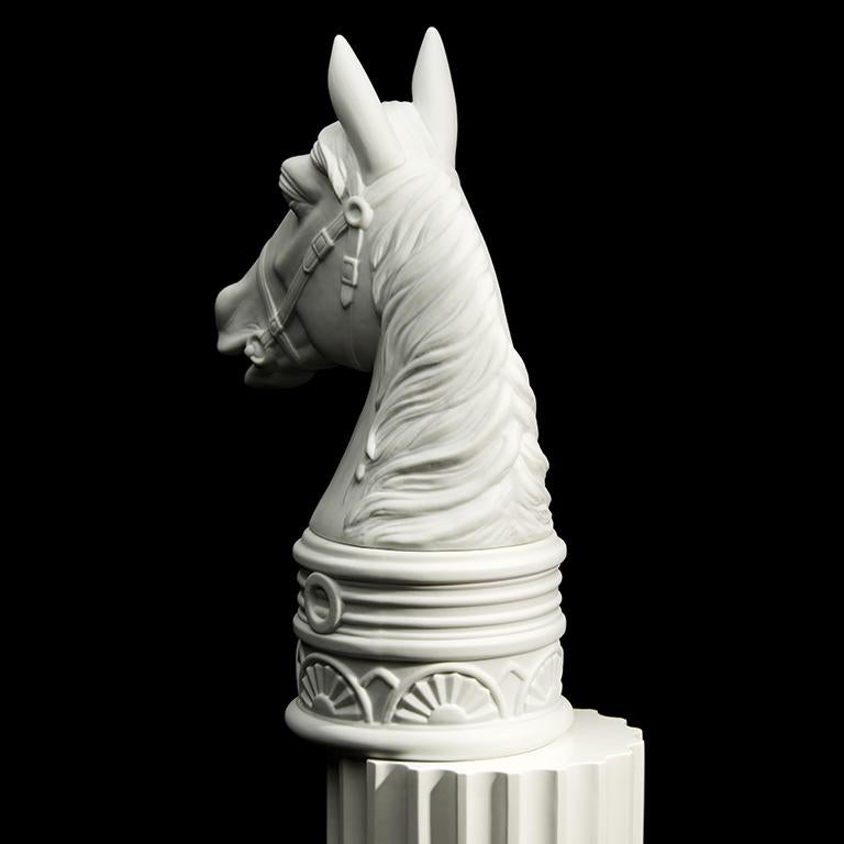 Porcelain Horse Bookend For Sale