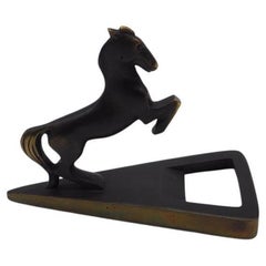Horse Bottle Opener, Brass Blackened, Richard Rohac Vienna, Austria