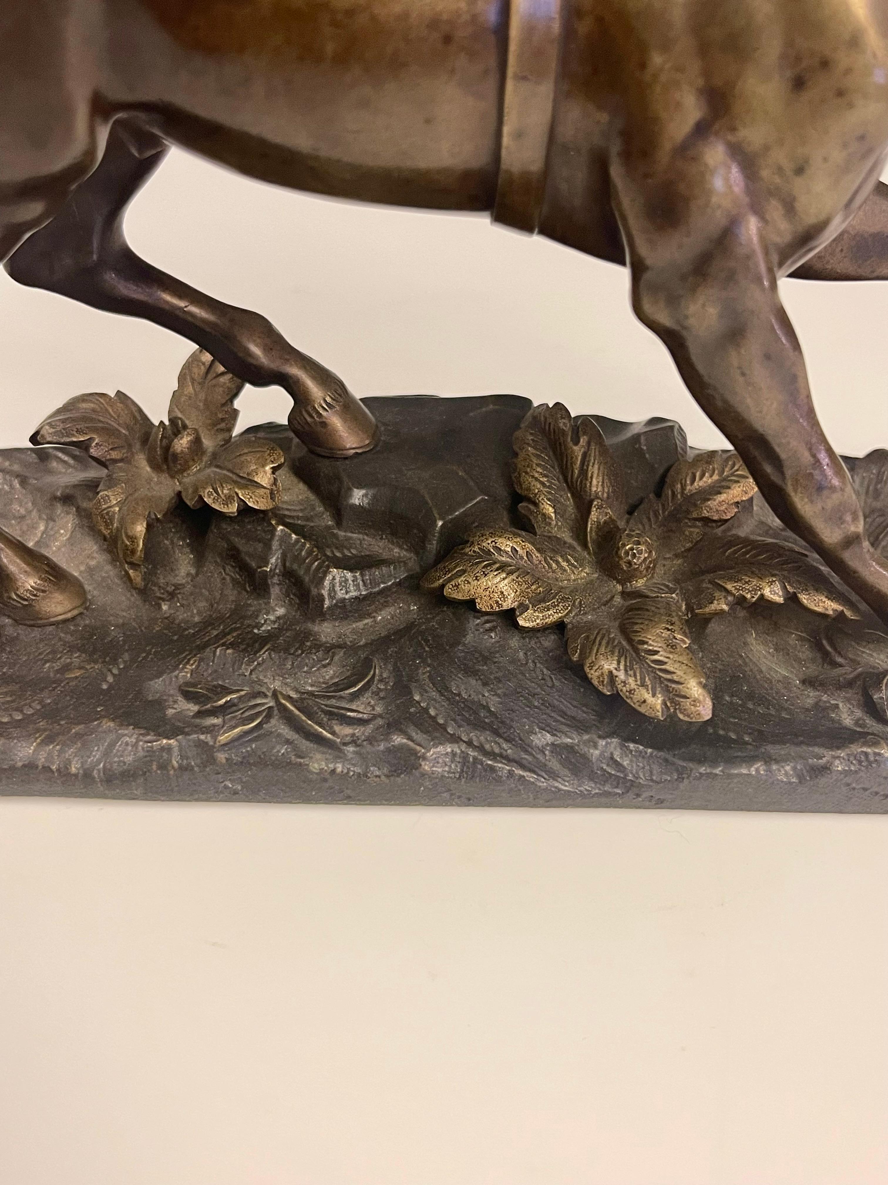 Horse bronze sculpture, France 1890.  For Sale 5