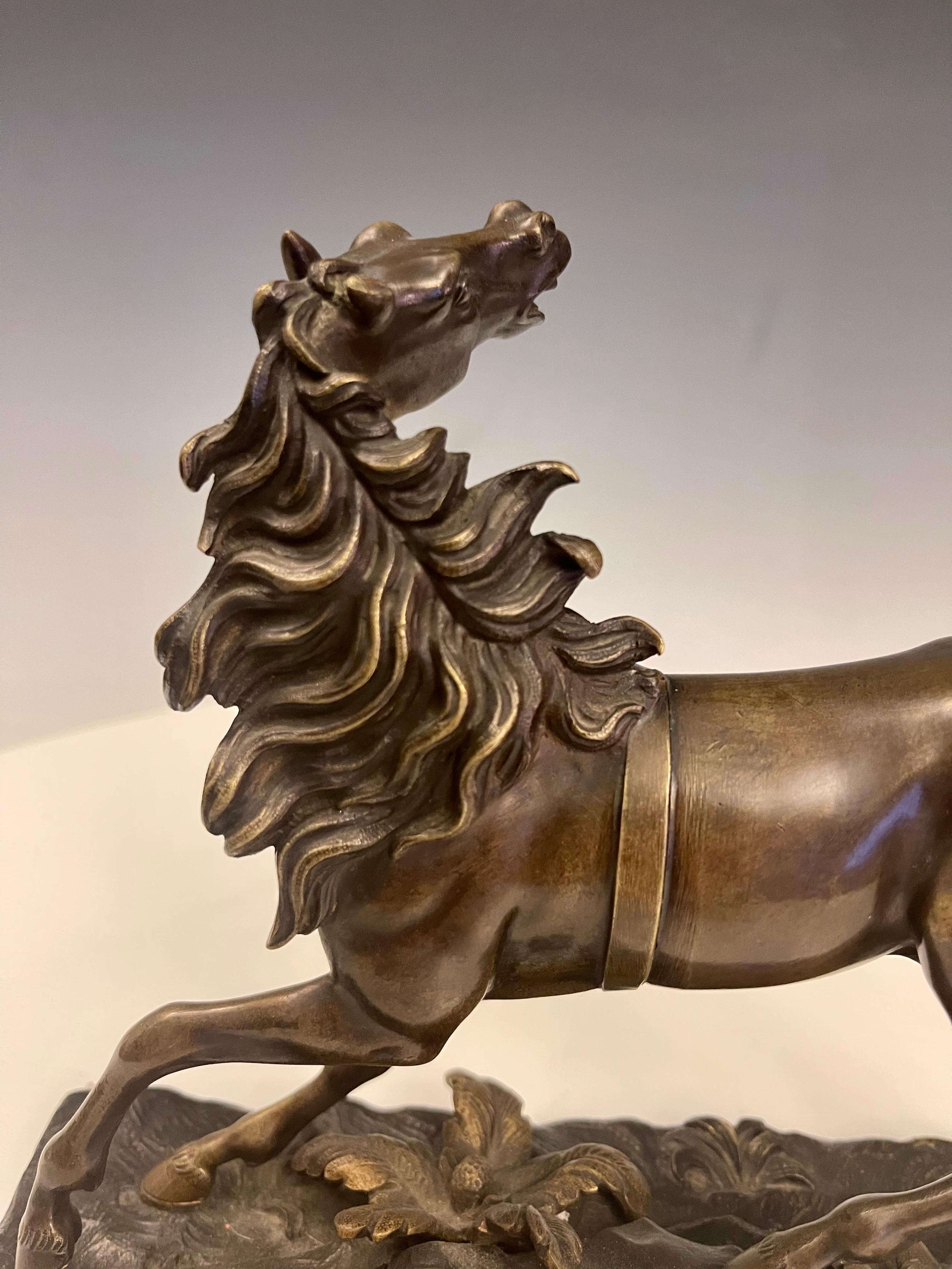 Bronze Horse bronze sculpture, France 1890.  For Sale