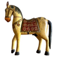Vintage Horse Carved and Hand Painted