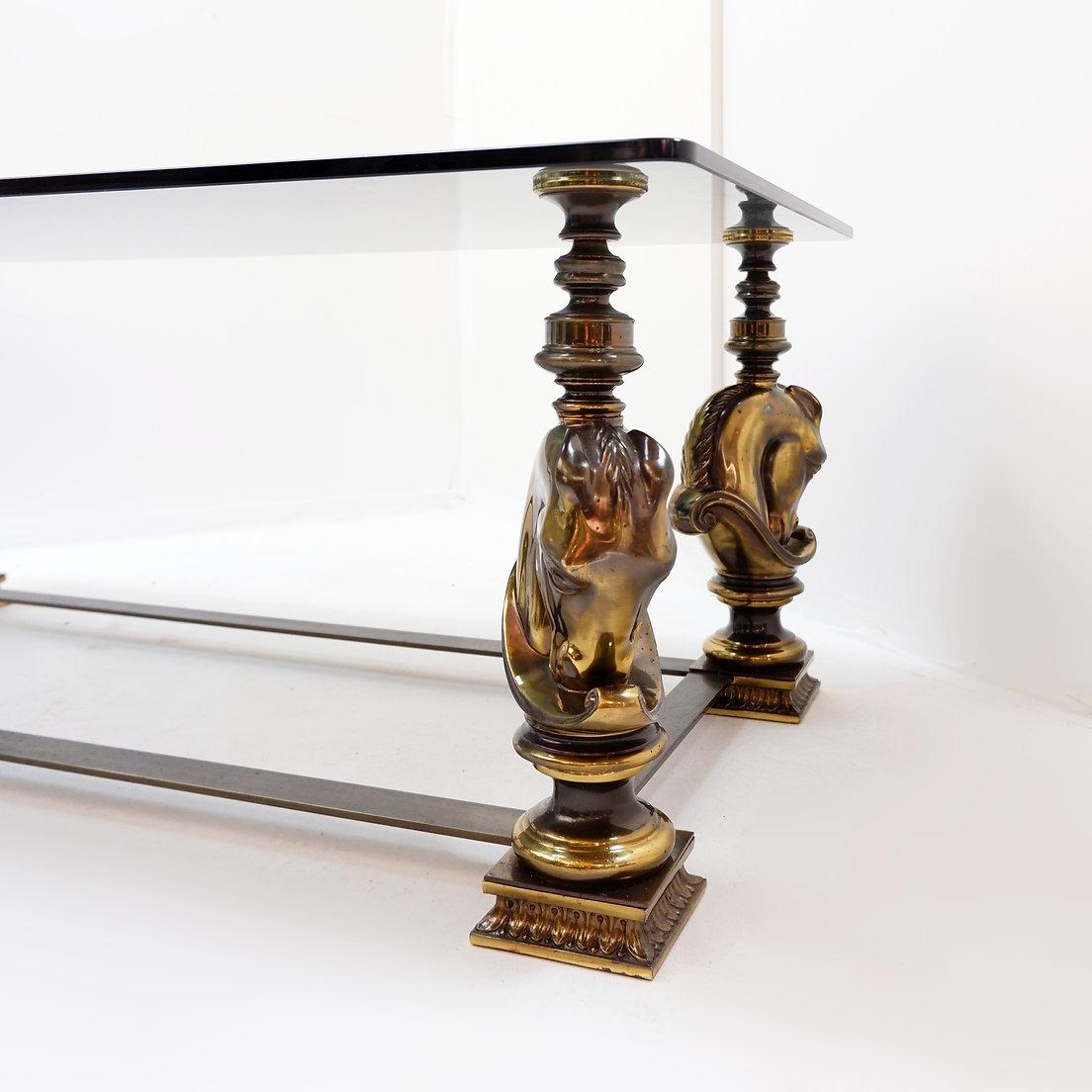 Table basse en forme de cheval dans le style de la Maison Charles - années 1970 en vente 3