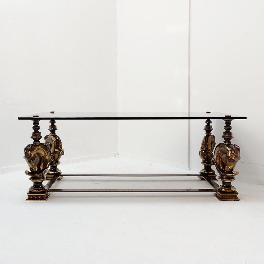 Table basse en forme de cheval dans le style de la Maison Charles - années 1970 en vente 4