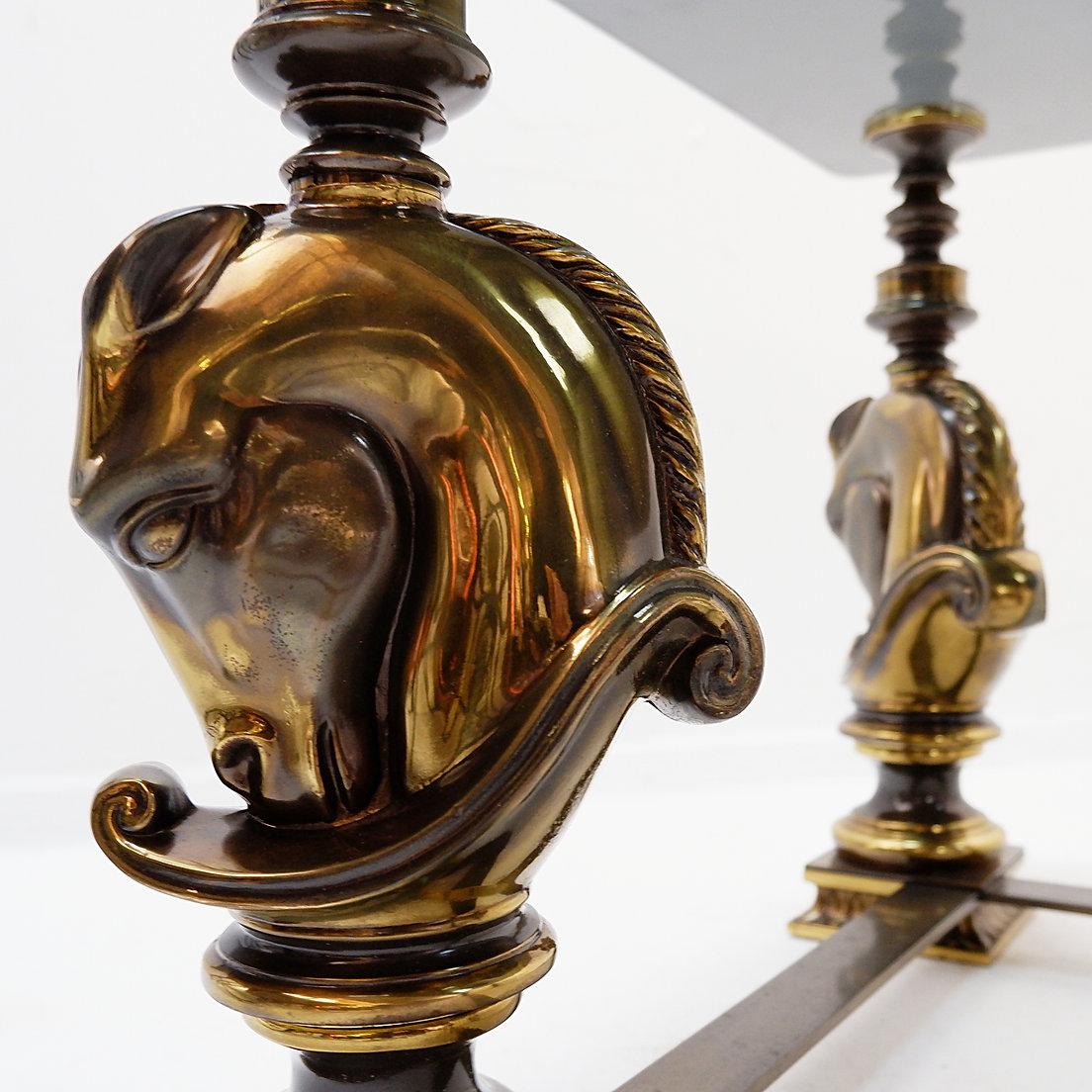 Table basse en forme de cheval dans le style de la Maison Charles - années 1970 en vente 5