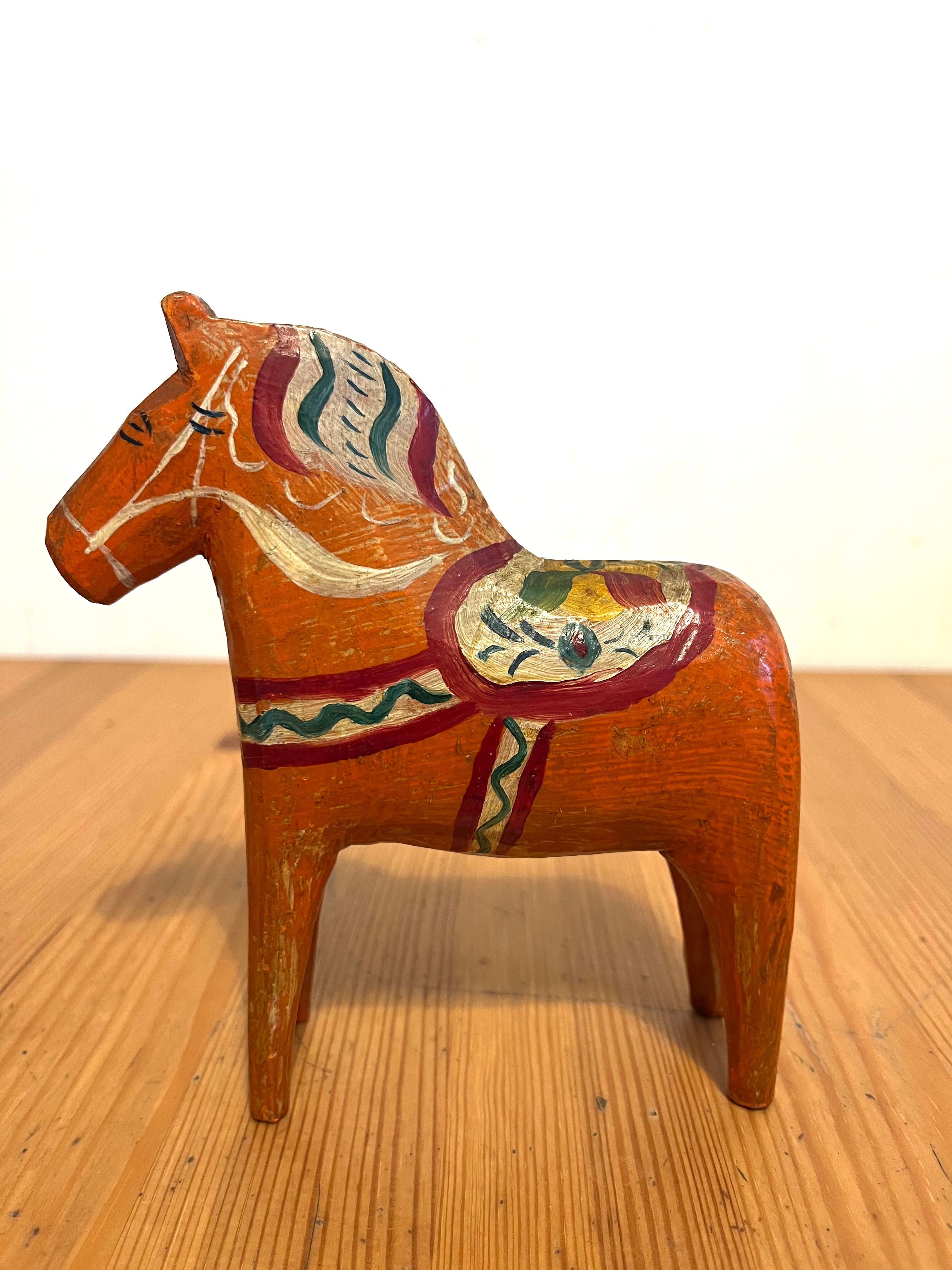 Wood Horse Dala Svedese Anni 30
