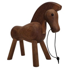 Pferdefigur aus Nussbaum, Kay Bojesen, Dänemark, 1950er Jahre