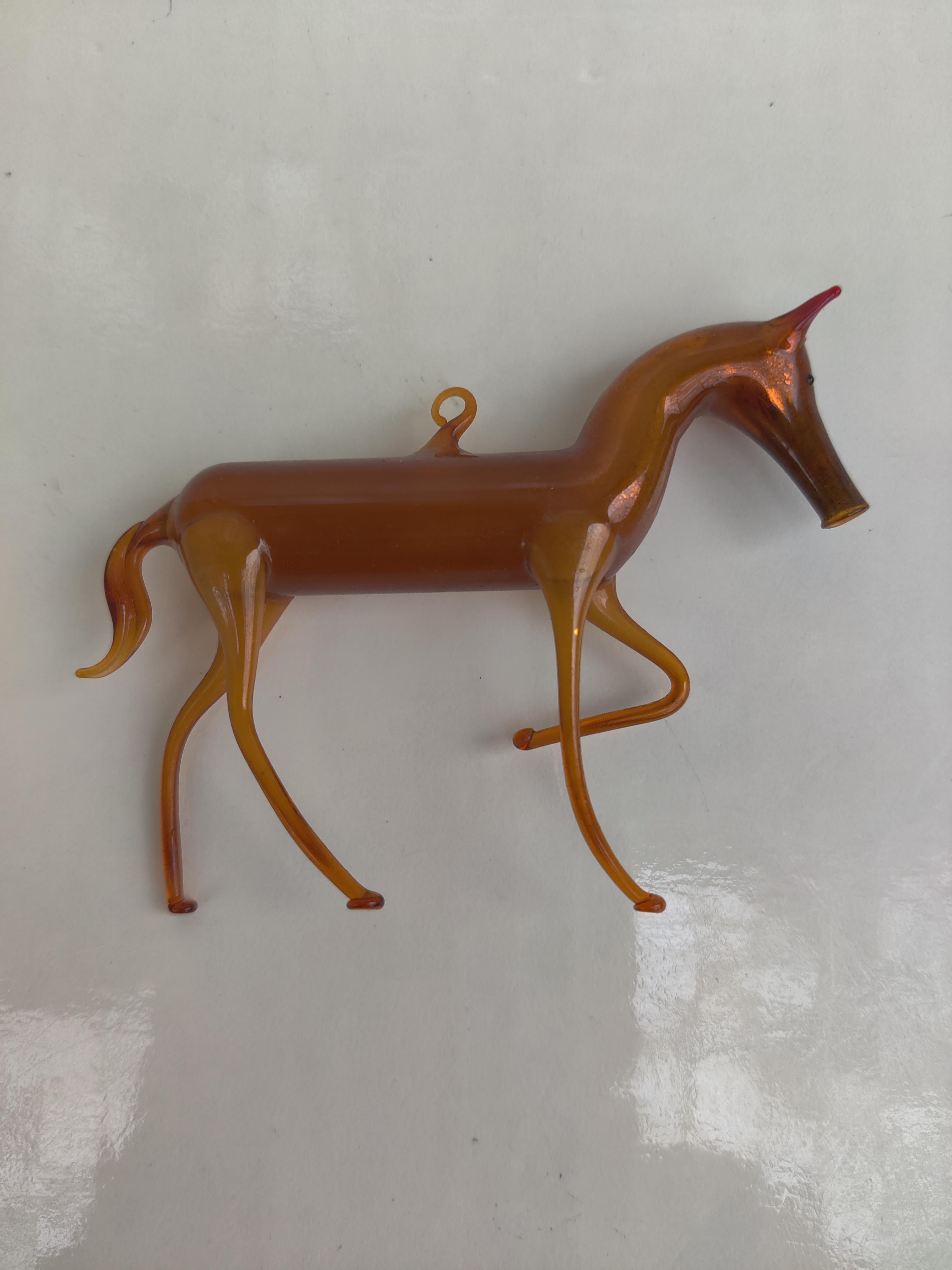Pferd Deutsch mundgeblasenes Glas Ornament im Zustand „Gut“ im Angebot in Cincinnati, OH
