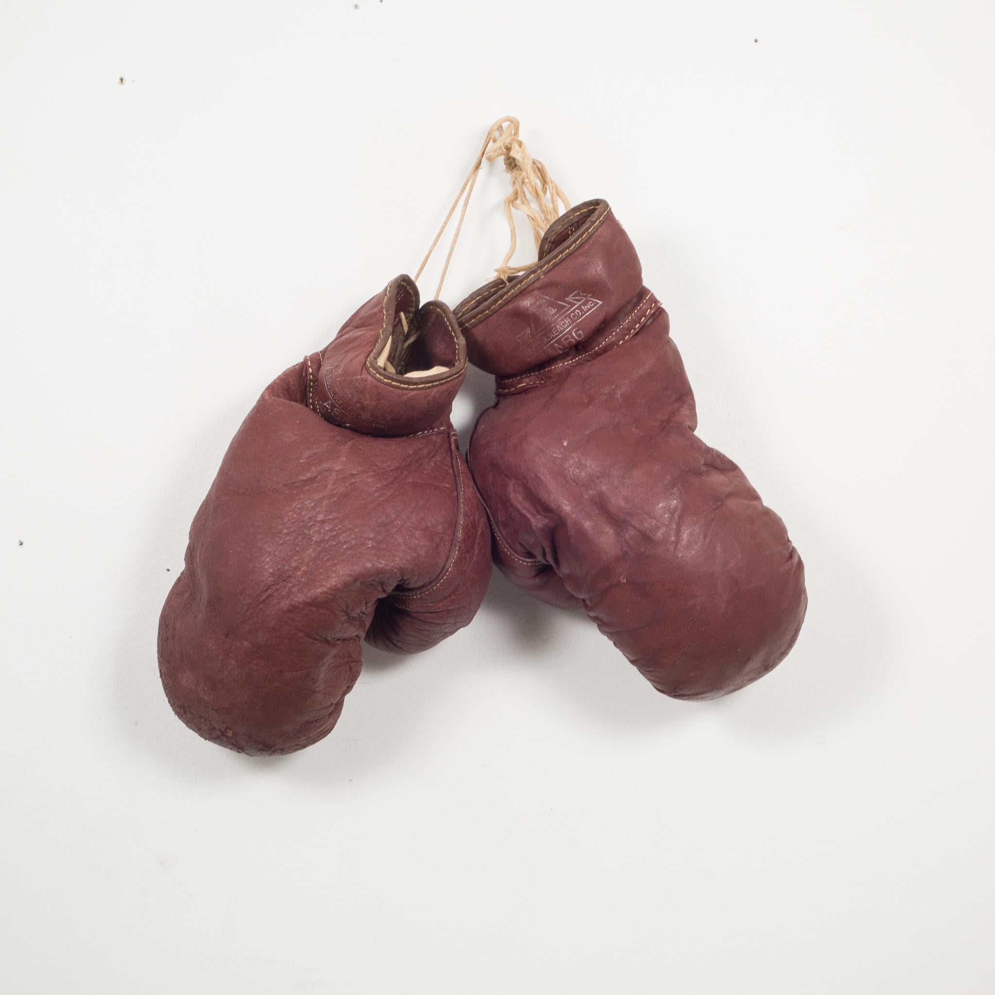 Horse Hair and Leather Boxing Gloves, circa 1940 at 1stDibs horse