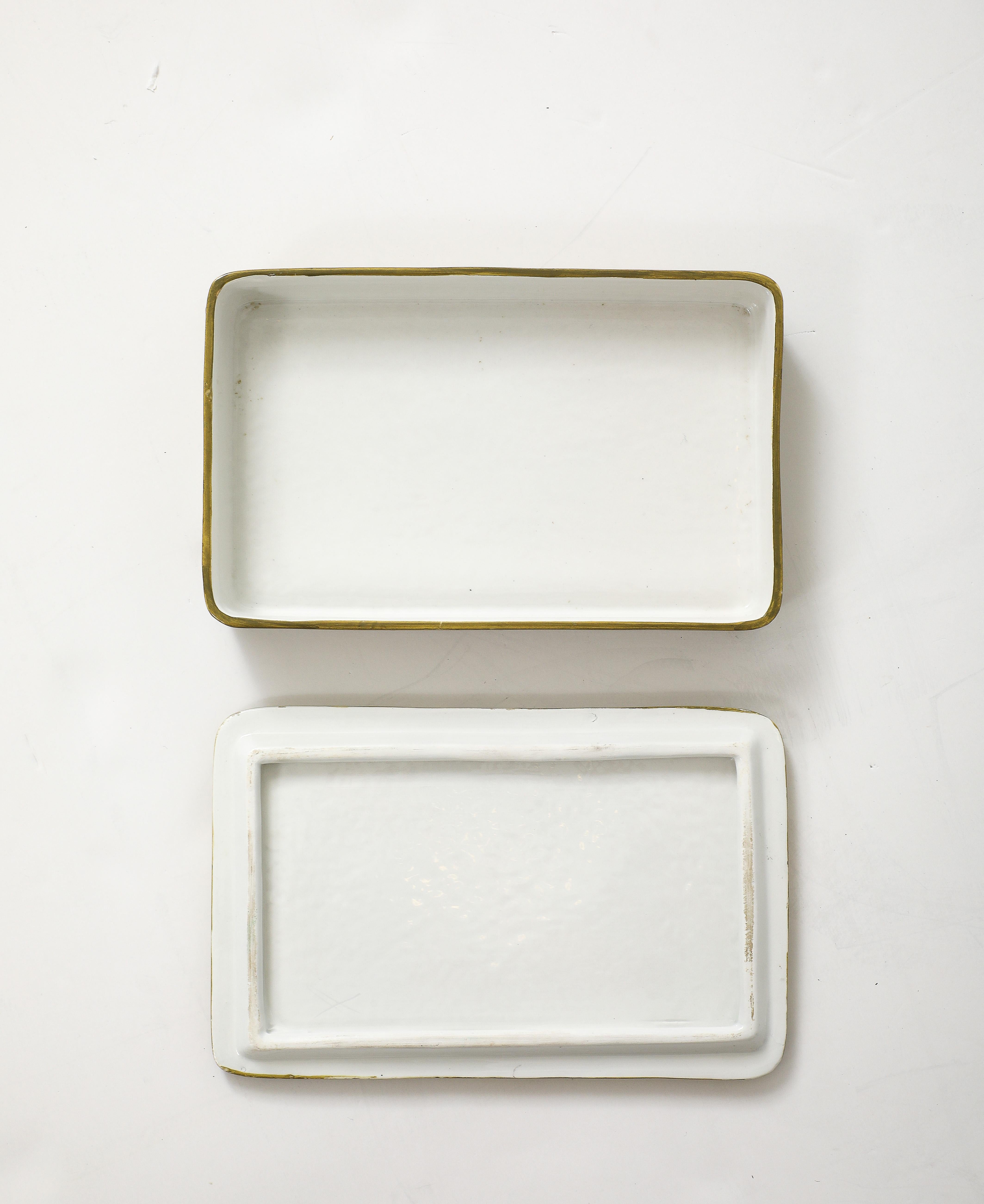 Caballo Caja de porcelana decorada a mano en venta 5