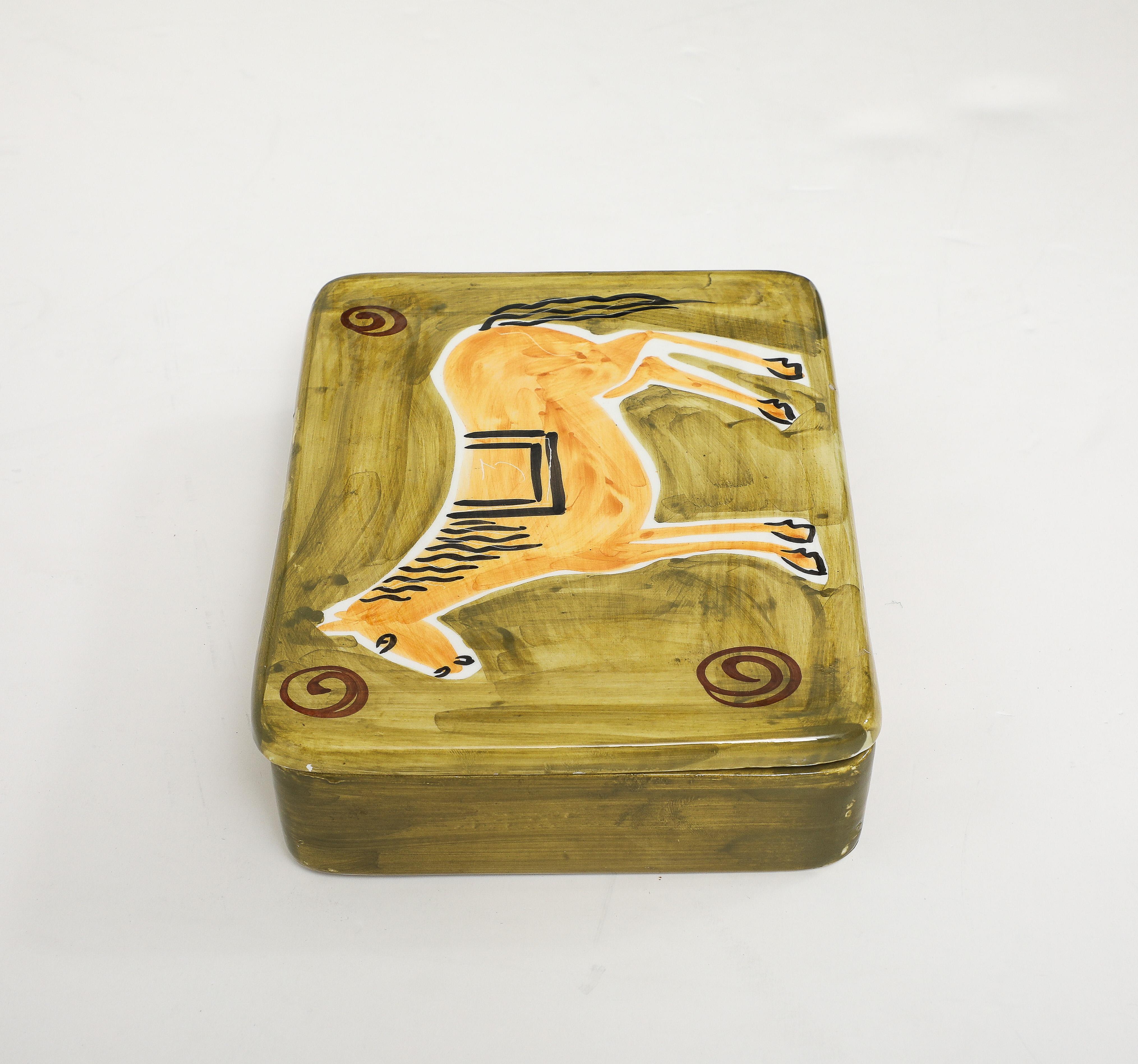 Caballo Caja de porcelana decorada a mano Porcelana en venta