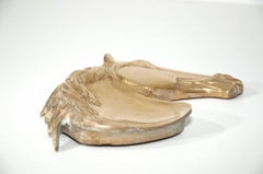 Posacenere in ottone con testa di cavallo