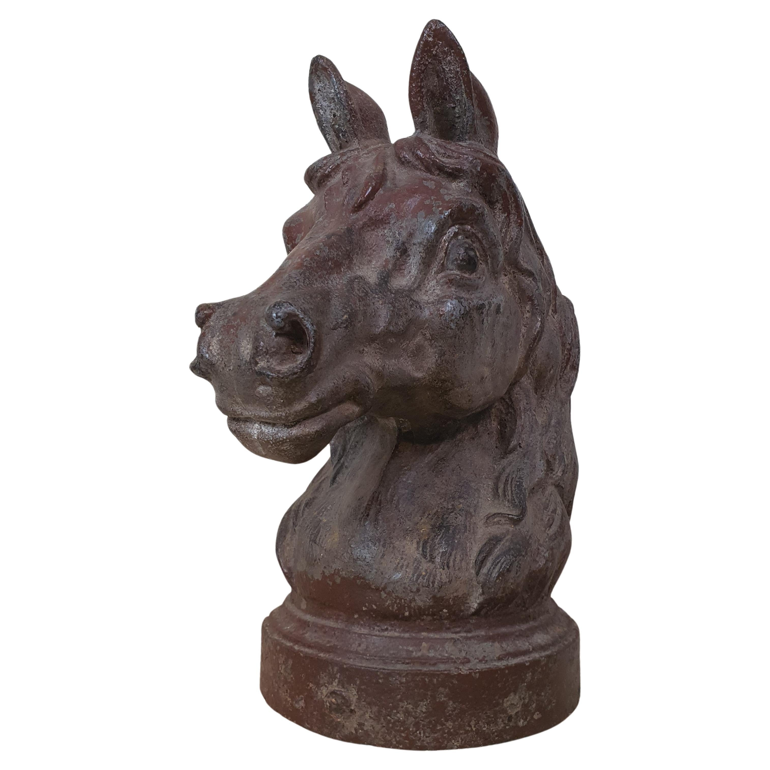 Horse Head Cast Iron Hitching Post