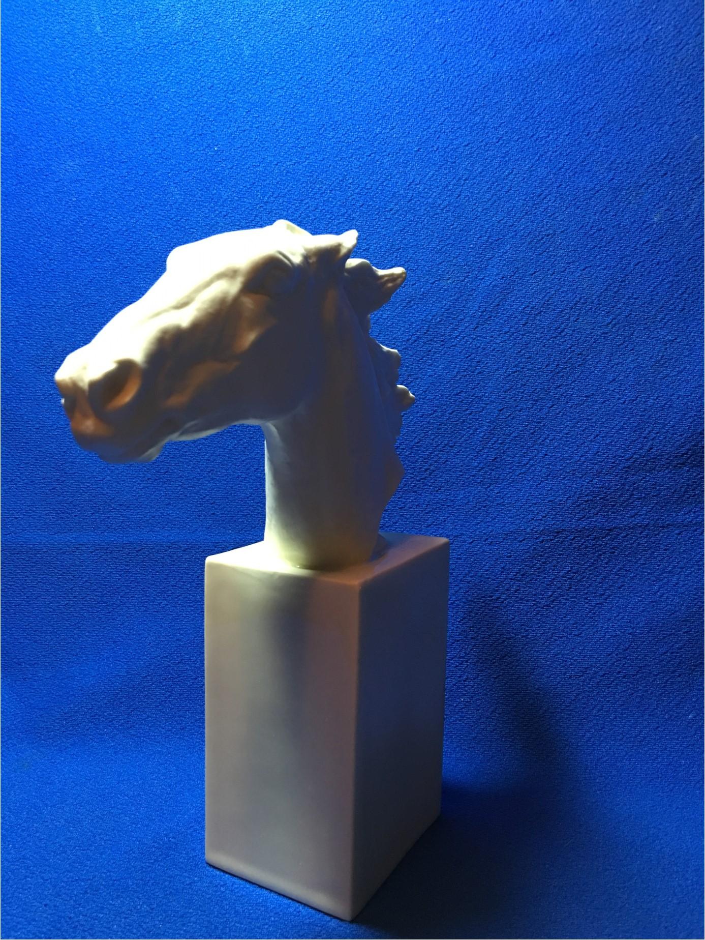 Horse Head Hannibal Rosenthal Statue by Albert Hussman For Sale 1