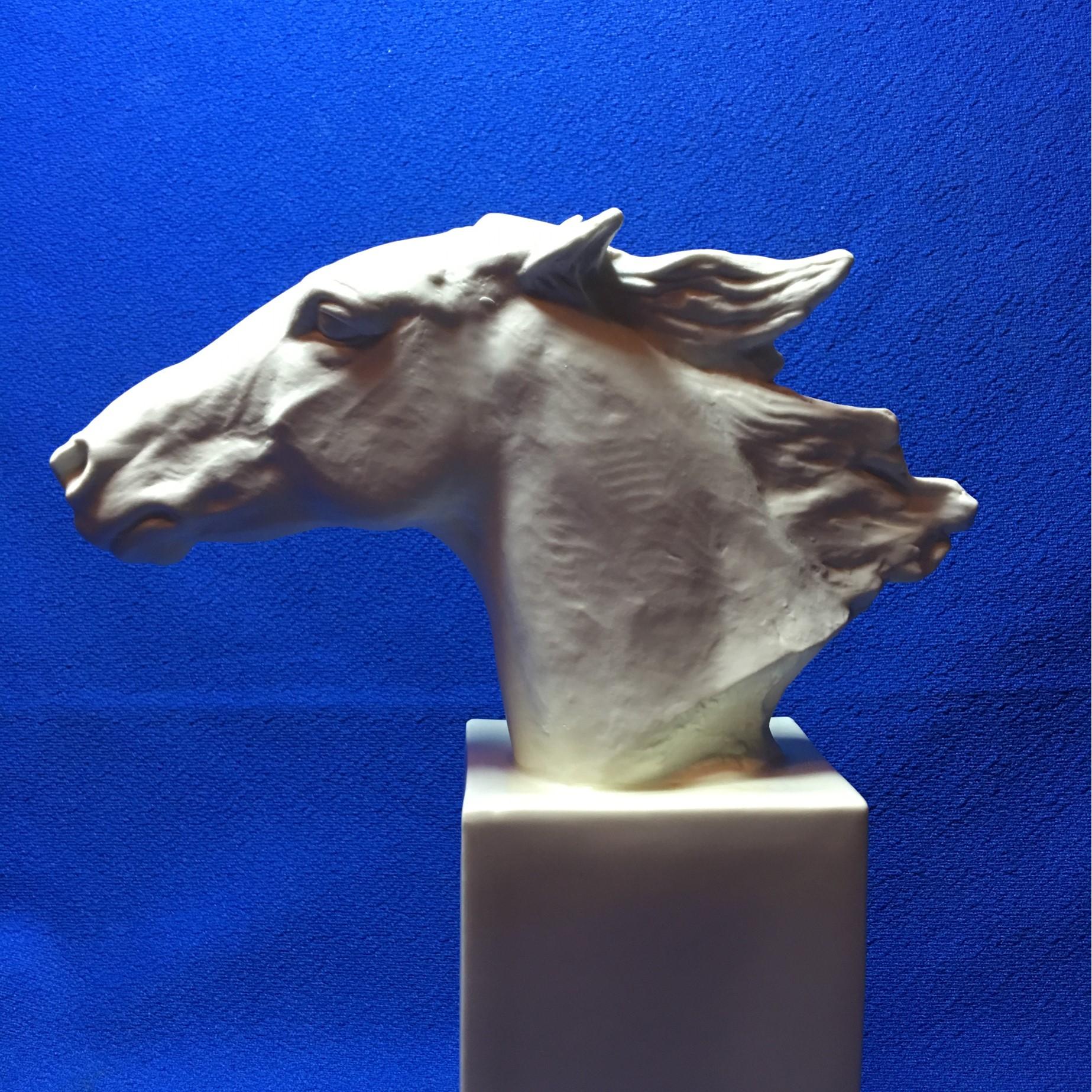 Horse Head Hannibal Rosenthal Statue by Albert Hussman In Good Condition For Sale In Frisco, TX