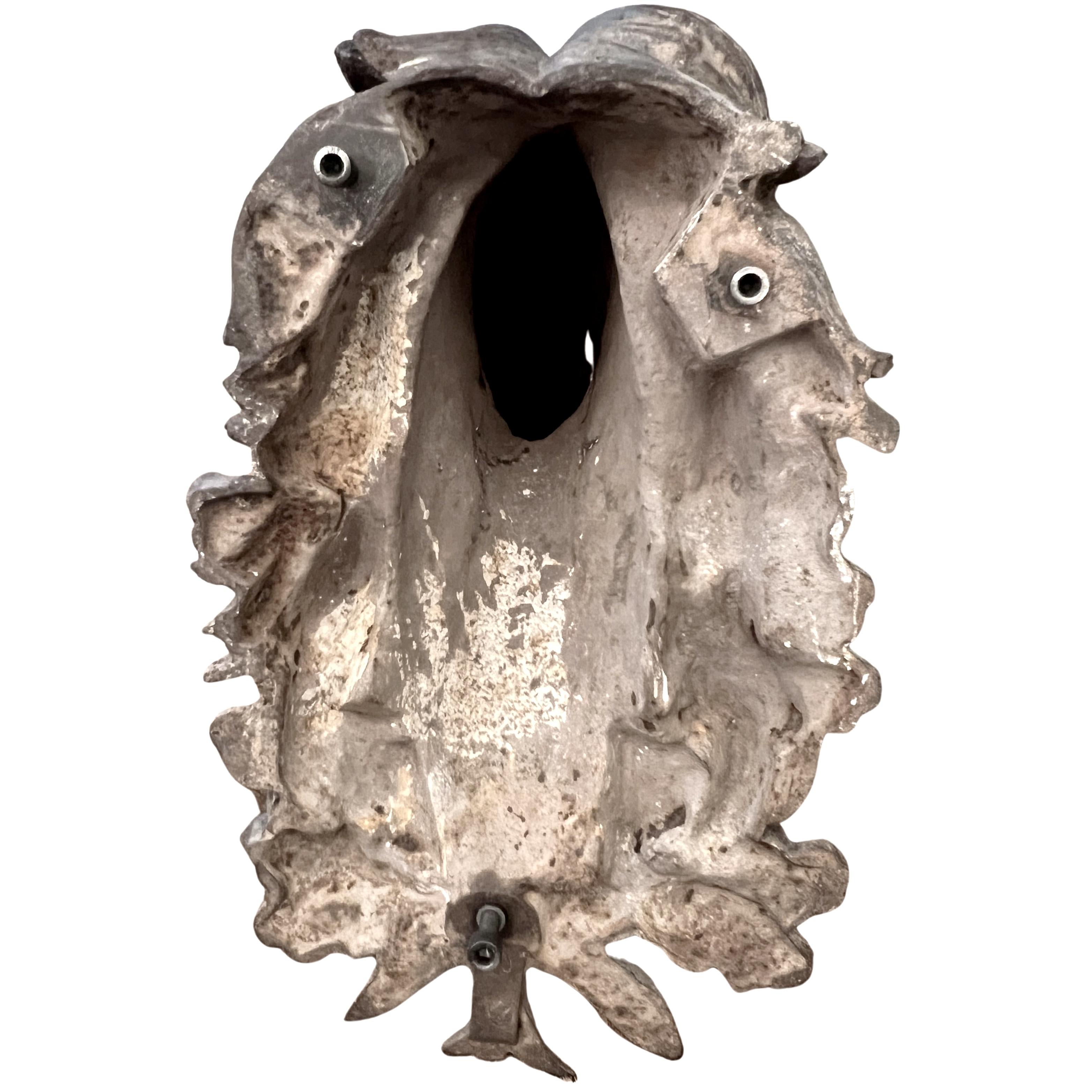 French Horse head in cast iron, France middle of the XIXth century