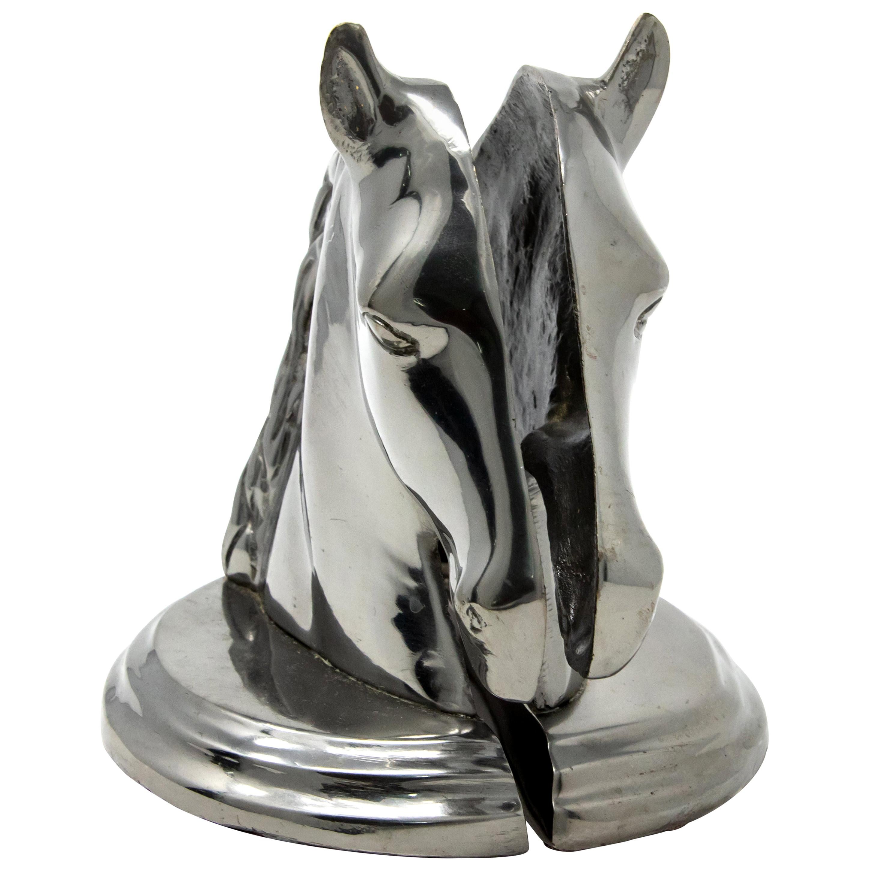 Horse Head Metal Bookends For Sale