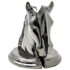 Horse Head Metal Bookends