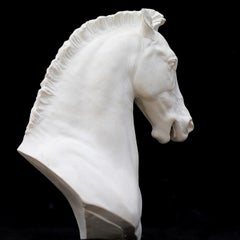 Sculpture de tête de cheval par Galleria Romanelli