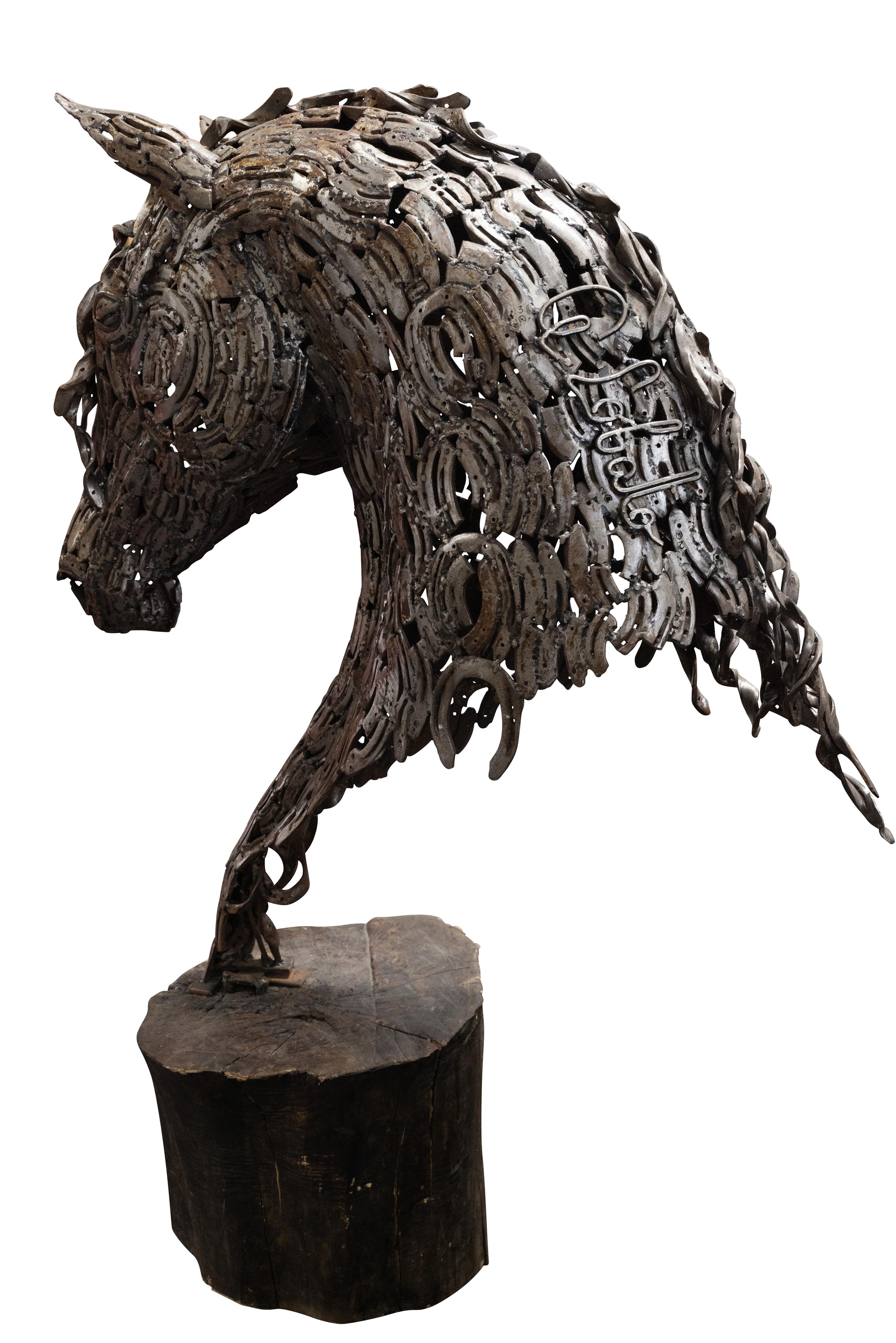 Nord-américain Horse Head Sculpture en vente