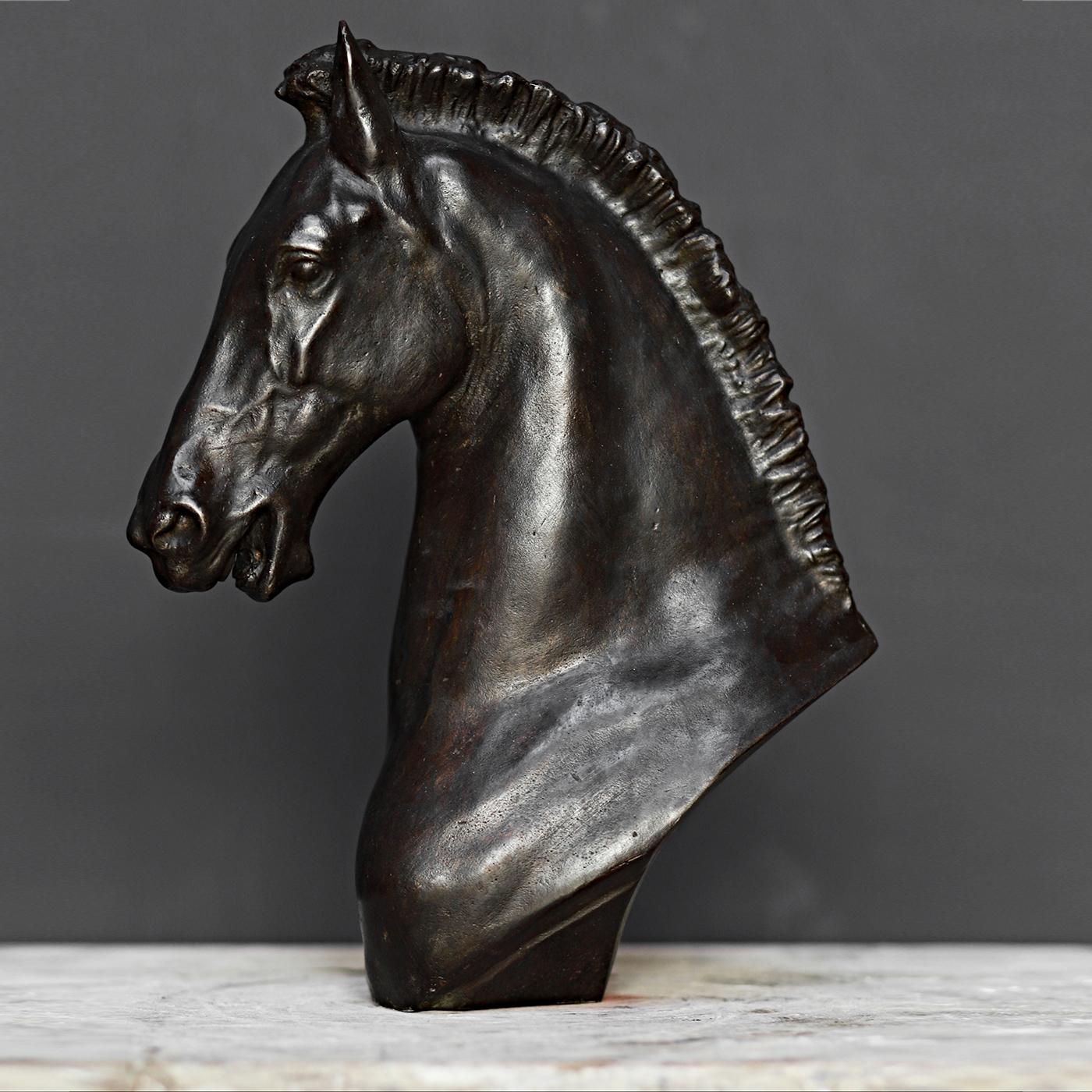 Italian Horse Head Sculpture For Sale