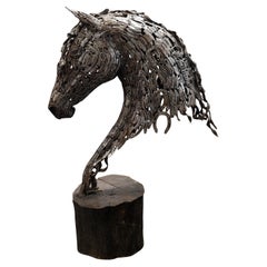 Horse Head Sculpture